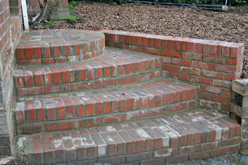 Beautiful brick steps